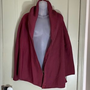 Cardigan with Cowl-like collar